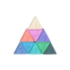 Set Gioco Triblox - 9 Tessere Triangolari - Rainbow Pastel - Silicone