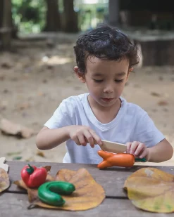Set Imperfetto di Frutta & Verdure in Legno - Insegna a Ridurre lo Spreco del Cibo