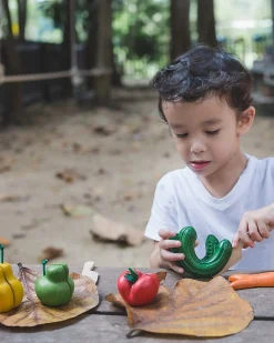 Set Imperfetto di Frutta & Verdure in Legno - Insegna a Ridurre lo Spreco del Cibo