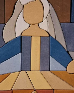 Set in Legno da Costruzione e Puzzle - Infante - Fatto a Mano
