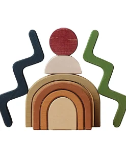 Set in Legno da Costruzione - Forme - Gioco Educativo Fatto a Mano per Stimolare il tuo Bambino