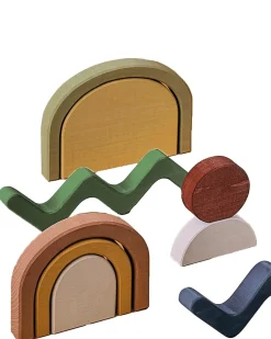 Set in Legno da Costruzione - Forme - Gioco Educativo Fatto a Mano per Stimolare il tuo Bambino