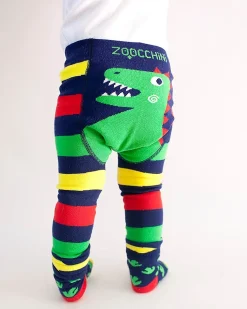 Set Leggings e Calzini Antiscivolo Grip+Easy - Devin il Dinosauro