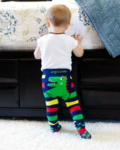 Set Leggings e Calzini Antiscivolo Grip+Easy - Devin il Dinosauro