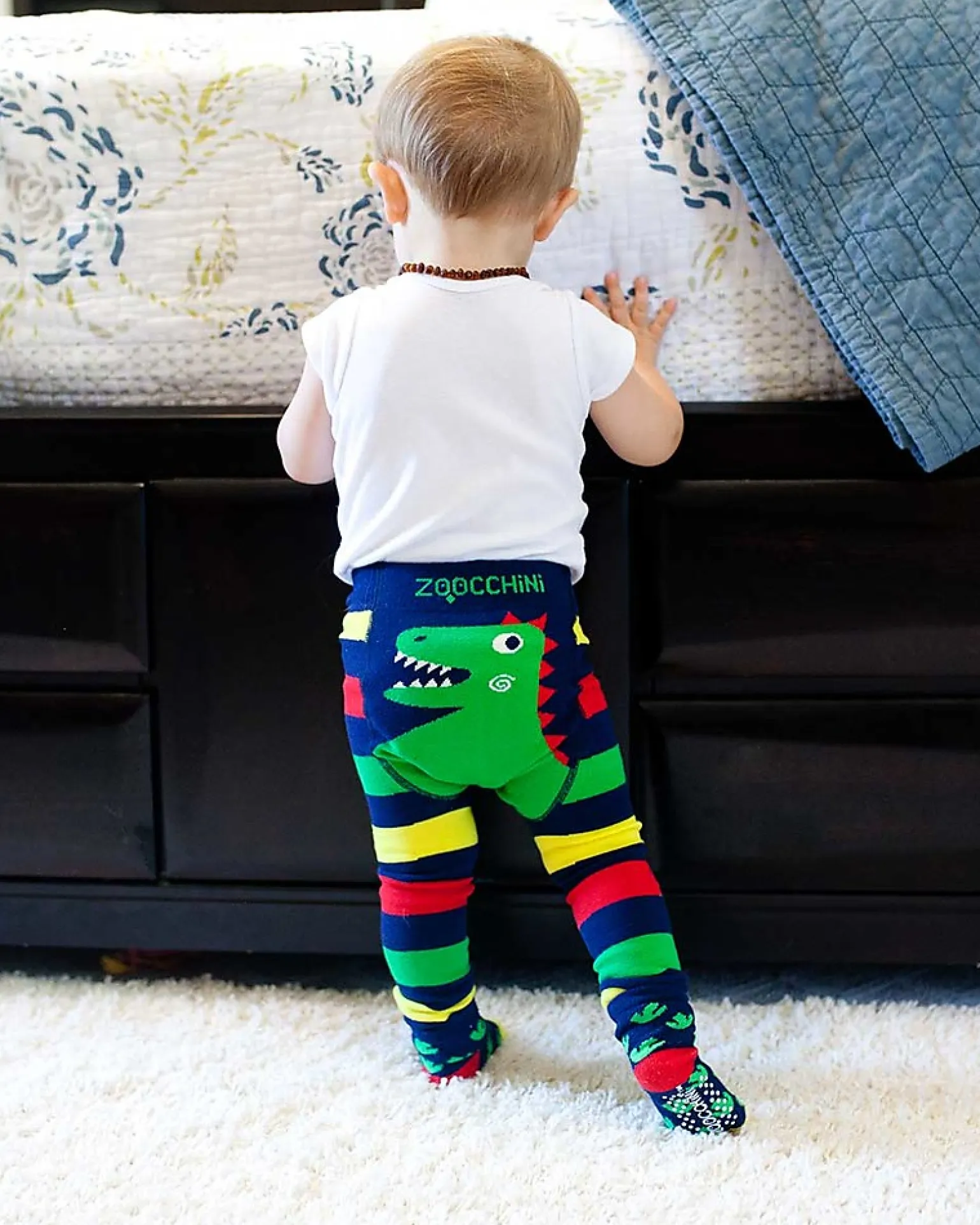 Set Leggings e Calzini Antiscivolo Grip+Easy - Devin il Dinosauro