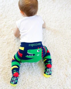 Set Leggings e Calzini Antiscivolo Grip+Easy - Devin il Dinosauro