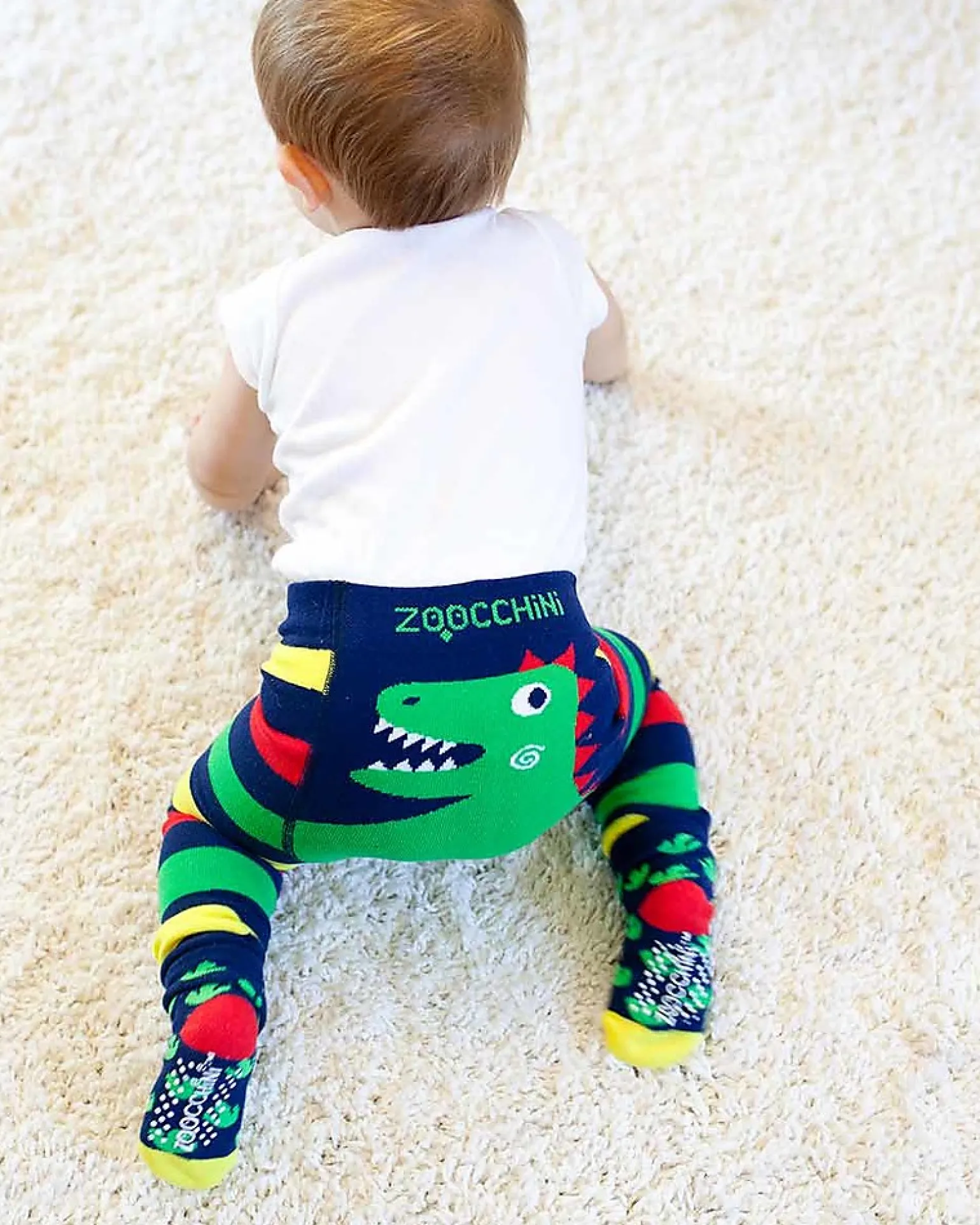 Set Leggings e Calzini Antiscivolo Grip+Easy - Devin il Dinosauro