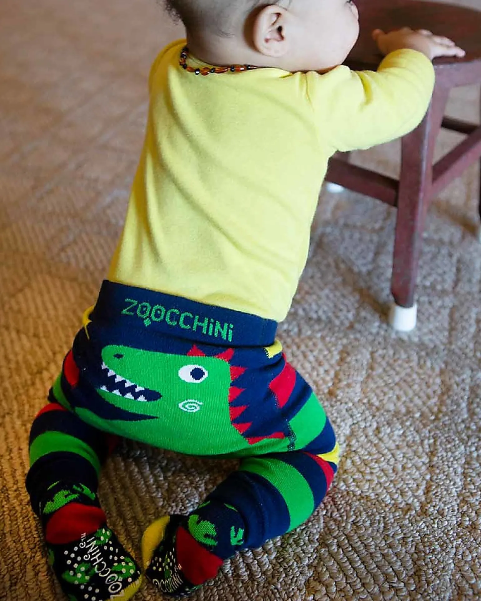 Set Leggings e Calzini Antiscivolo Grip+Easy - Devin il Dinosauro