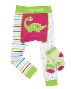 Set Leggings e Calzini Antiscivolo Dai il Dinosauro Grip+Easy
