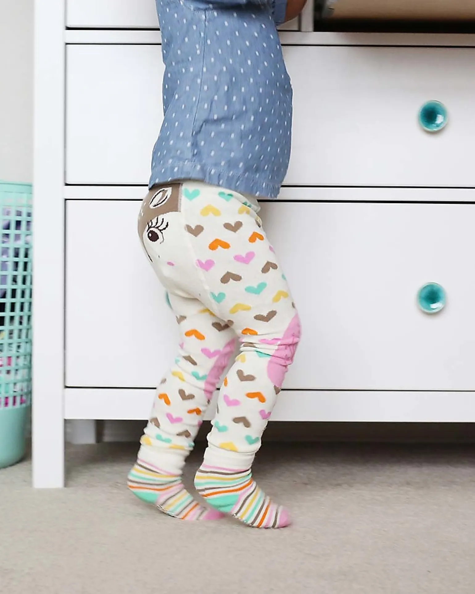 Set Leggings e Calzini Antiscivolo Grip+Easy - Fiona il Cerbiatto
