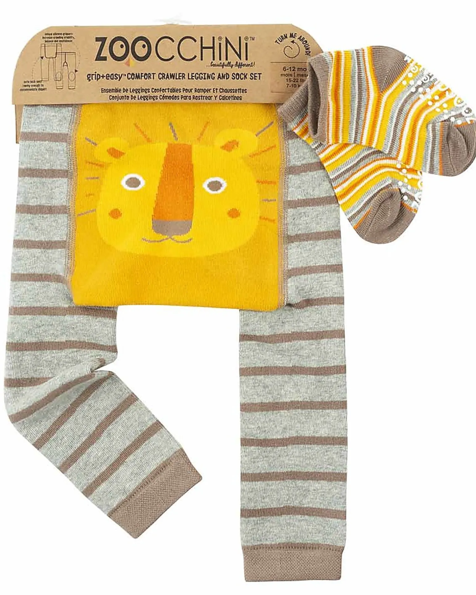 Set Leggings e Calzini Antiscivolo Leo il Leone Grip+Easy