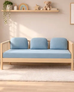 Set 2: Letto Montessori Evolutivo Evi 140x70cm + Materasso 11 cm Aloe Vera