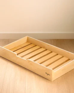 Set 3: Letto Montessori Evolutivo Evi 200x90cm + Letto/Cassetto + Materasso 12 cm Aloe Vera