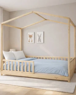 Set 2: Letto Montessori Evolutivo Evi 200x90cm + Materasso 14 cm Antiacaro