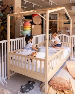 Set 2: Letto Montessori Evolutivo Evi 200x90cm + Materasso 14 cm Antiacaro