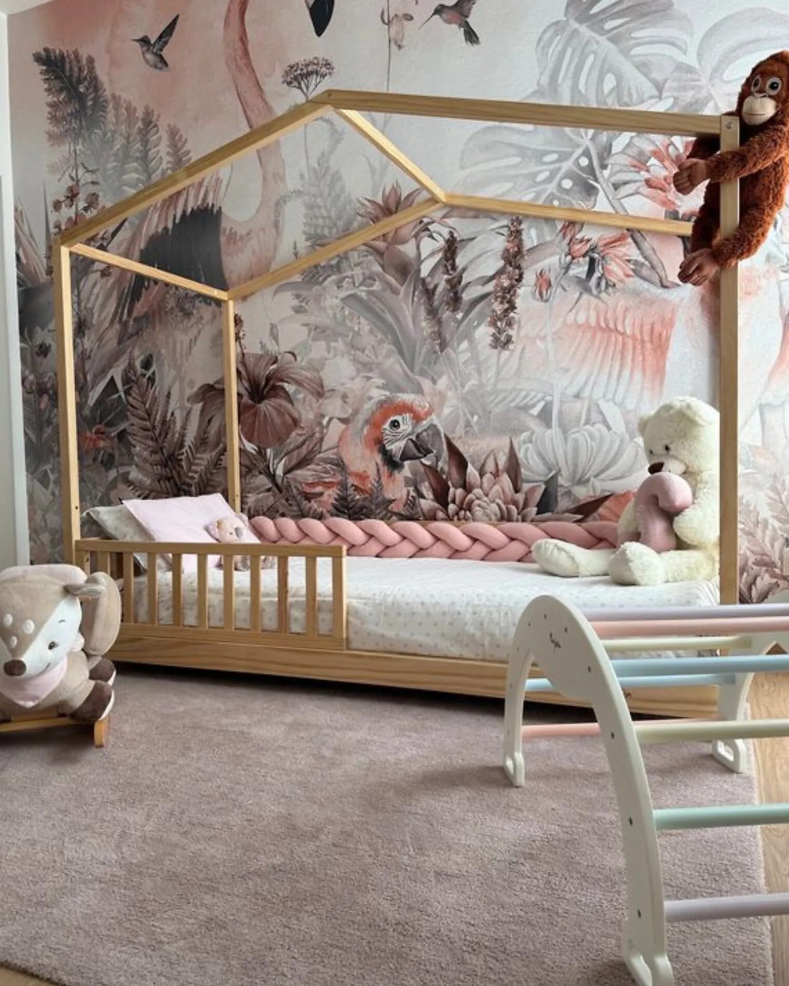 Set 2: Letto Montessori Evolutivo Evi 200x90cm + Materasso 14 cm Antiacaro