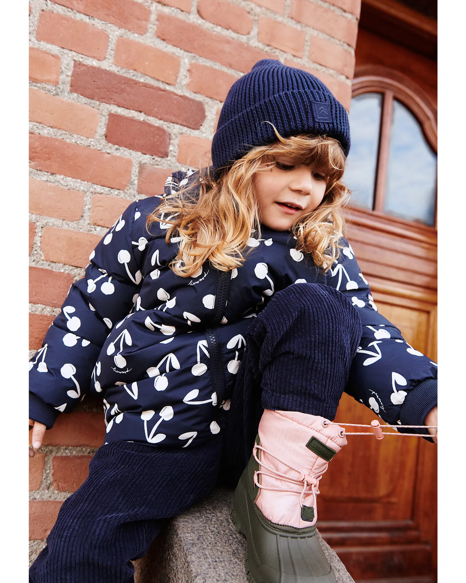 Set Lina Cappello e Scaldacollo - Blu Navy - 100% Cotone