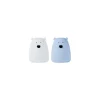 Set 2 Luci da Notte Portatile Orsetto In Morbido Silicone - Bianco e Azzurro - 10x8.6 cm
