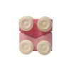 Set 2 Macchinine Impilabili - Rosa - Legno di Acero - 0+ anni
