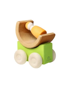 Set 2 Macchinine Impilabili - Verde - Legno di Acero - 0+ anni