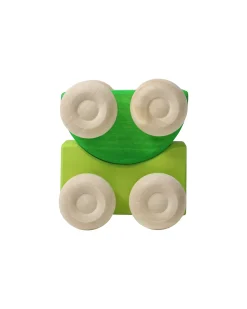 Set 2 Macchinine Impilabili - Verde - Legno di Acero - 0+ anni