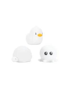 Set 3 Mini Luci Waterproof - Gioco da Bagno Luminoso - Tartaruga Anatra e Polpo