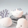 Set 3 Mini Luci Waterproof - Gioco da Bagno Luminoso - Squalo Delfino e Balena