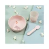 Set Pappa Foodie - Ciotola Bicchiere e Cucchiaio - Elphee & Croco - Cipria - 100% PP Alimentare