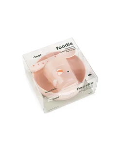 Set Pappa Foodie - Ciotola Bicchiere e Cucchiaio - Elphee & Croco - Cipria - 100% PP Alimentare