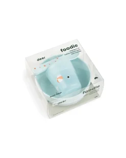 Set Pappa Foodie - Ciotola Bicchiere e Cucchiaio - Elphee & Croco - Blu - 100% PP Alimentare