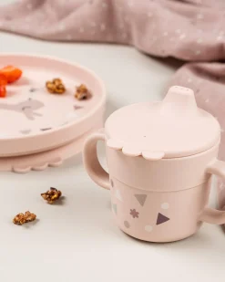 Set Pappa Foodie - Piatto Ciotola e Tazza - Celebration - Cipria - 100% PP Alimentare