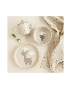 Set Pappa Foodie - Piatto Ciotola e Tazza - Lalee - Sabbia - 100% PP Alimentare