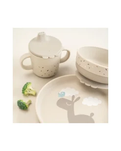 Set Pappa Foodie - Piatto Ciotola e Tazza - Lalee - Sabbia - 100% PP Alimentare