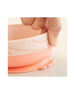 Set Pappa Foodie - Piatto Ciotola e Tazza - Wally - Rosa Cipria - 100% PP Alimentare