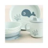 Set Pappa Foodie - Piatto Ciotola e Tazza - Wally - Blu - 100% PP Alimentare
