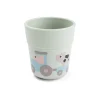 Set Pappa Foodie - Piatto con Scomparti Bicchiere e Posate - Tiny Farm - Verde - 100% PP Alimentare