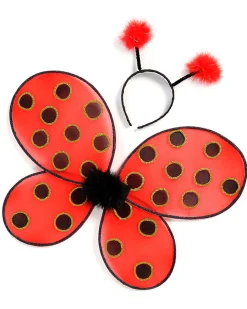 Set per Costume da Coccinella - Comprende ali e cerchietto