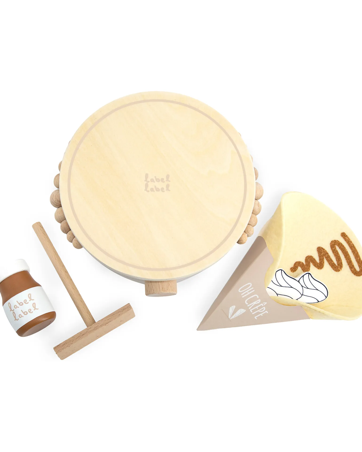 Set per Crepes in Legno FSC - Beige - 18+ m