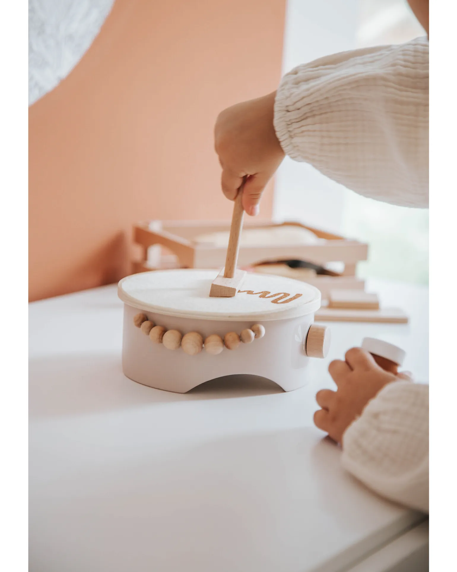 Set per Crepes in Legno FSC - Beige - 18+ m