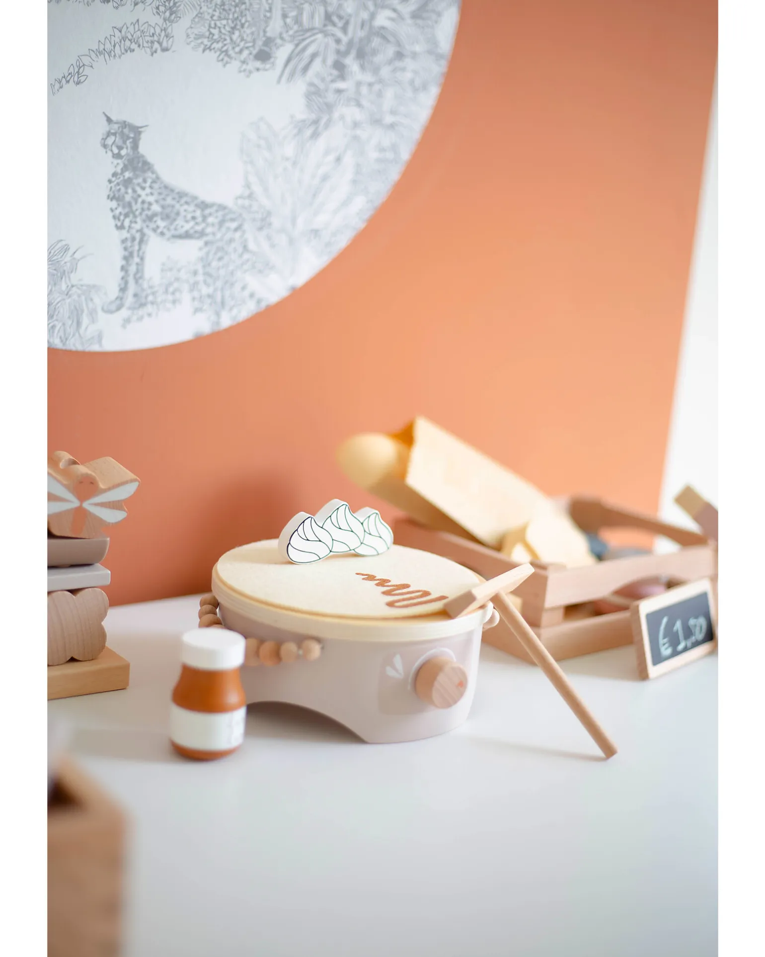 Set per Crepes in Legno FSC - Beige - 18+ m