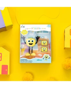 Set Personaggio Alex - con 2 Cubi Inclusi - Giallo - Adatto da 3 anni - 100% Plastica Riciclata