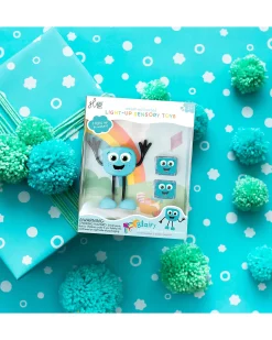 Set Personaggio Blair - con 2 Cubi Inclusi - Azzurro - Adatto da 3 anni - 100% Plastica Riciclata