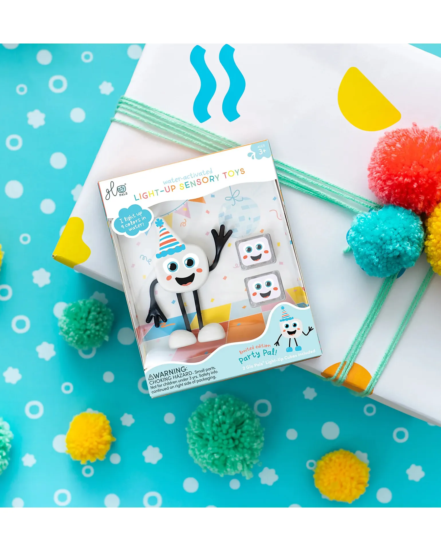 Set Personaggio Party Pal - con 2 Cubi Inclusi - Bianco - Adatto da 3 anni - 100% Plastica Riciclata
