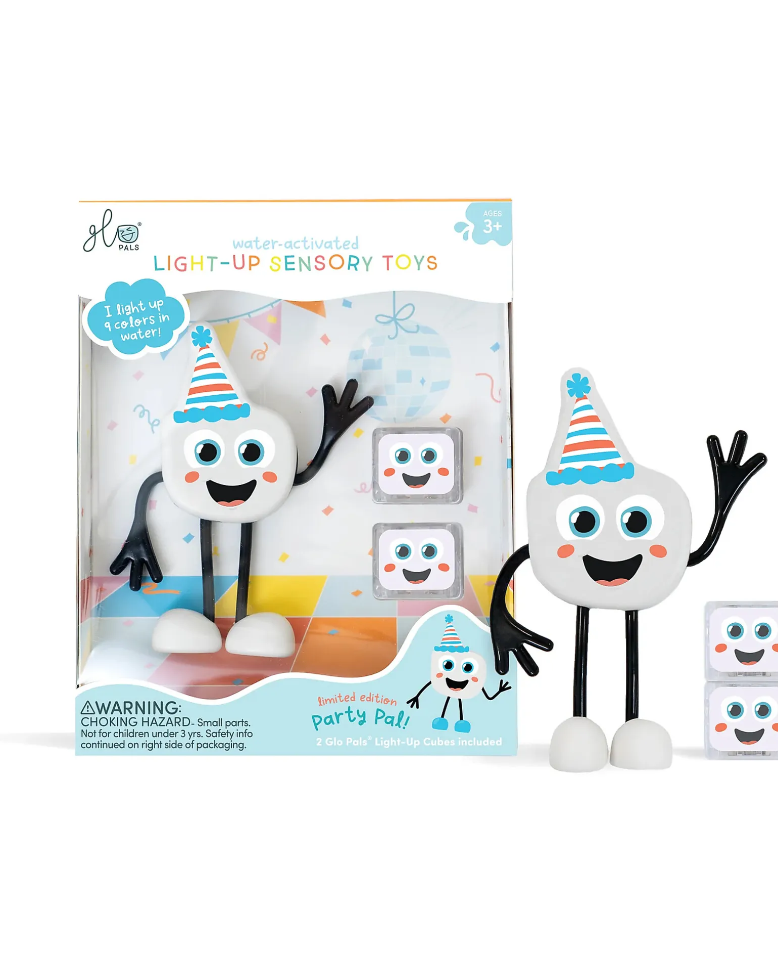 Set Personaggio Party Pal - con 2 Cubi Inclusi - Bianco - Adatto da 3 anni - 100% Plastica Riciclata