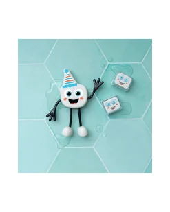 Set Personaggio Party Pal - con 2 Cubi Inclusi - Bianco - Adatto da 3 anni - 100% Plastica Riciclata
