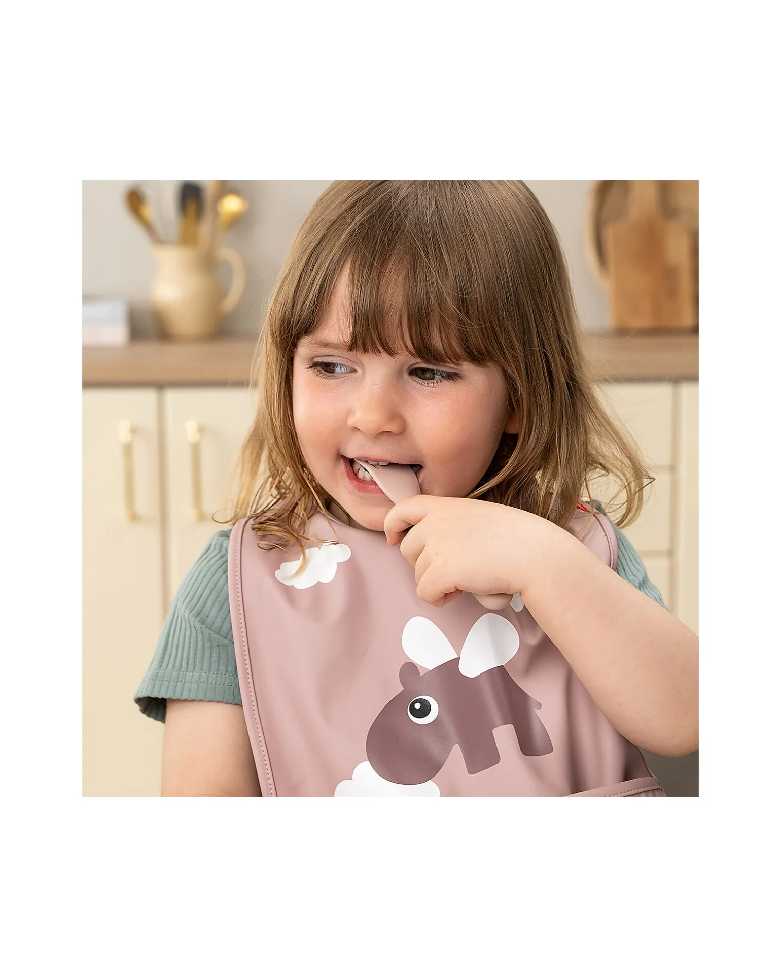 Set Posate Foodie - Happy Dots Cipria - 100% PP Alimentare