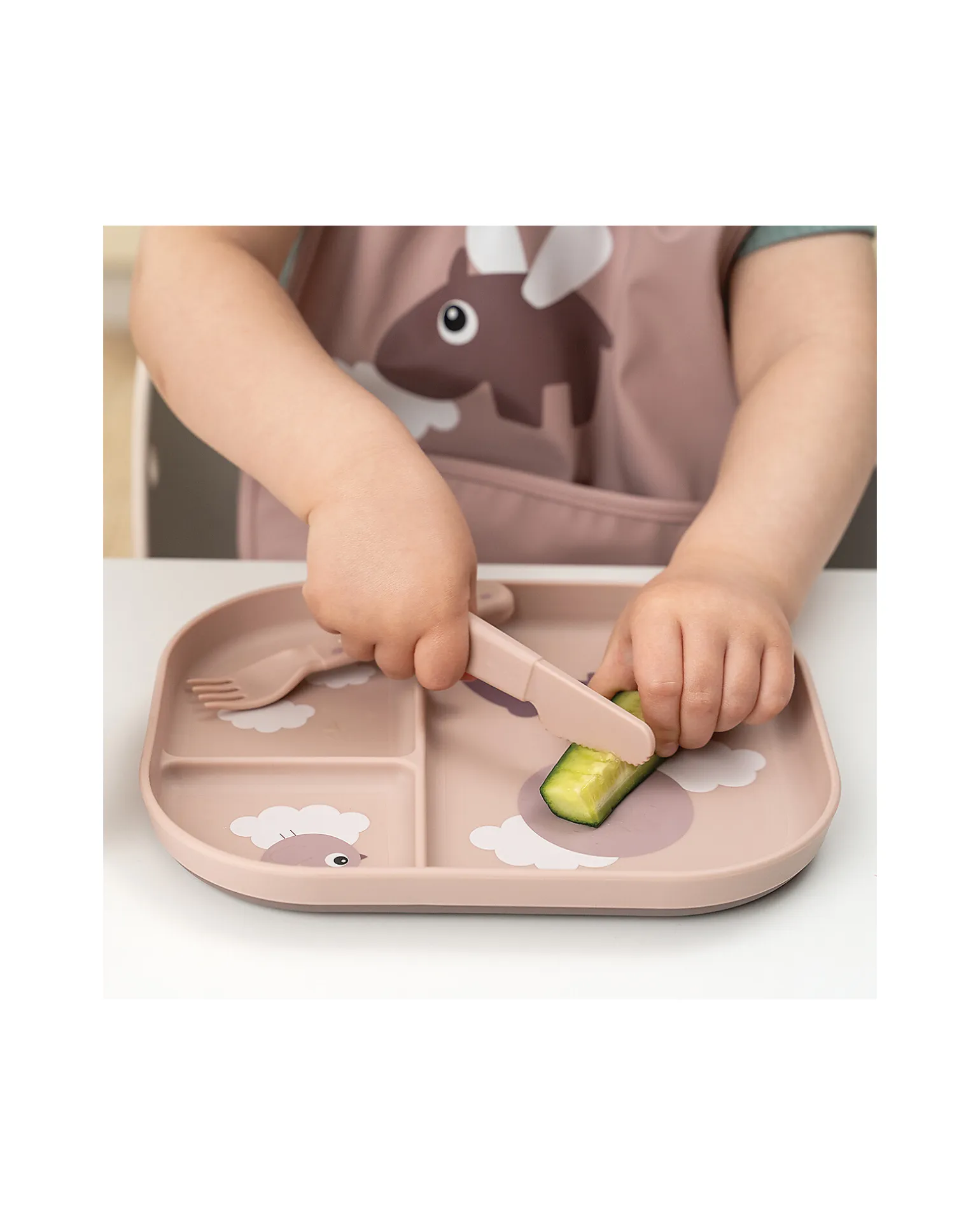 Set Posate Foodie - Happy Dots Cipria - 100% PP Alimentare