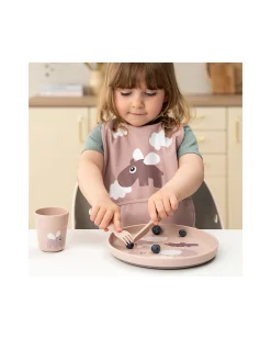 Set Posate Foodie - Happy Dots Cipria - 100% PP Alimentare