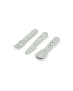 Set Posate Foodie - Happy Dots Verde - 100% PP Alimentare