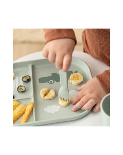 Set Posate Foodie - Happy Dots Verde - 100% PP Alimentare